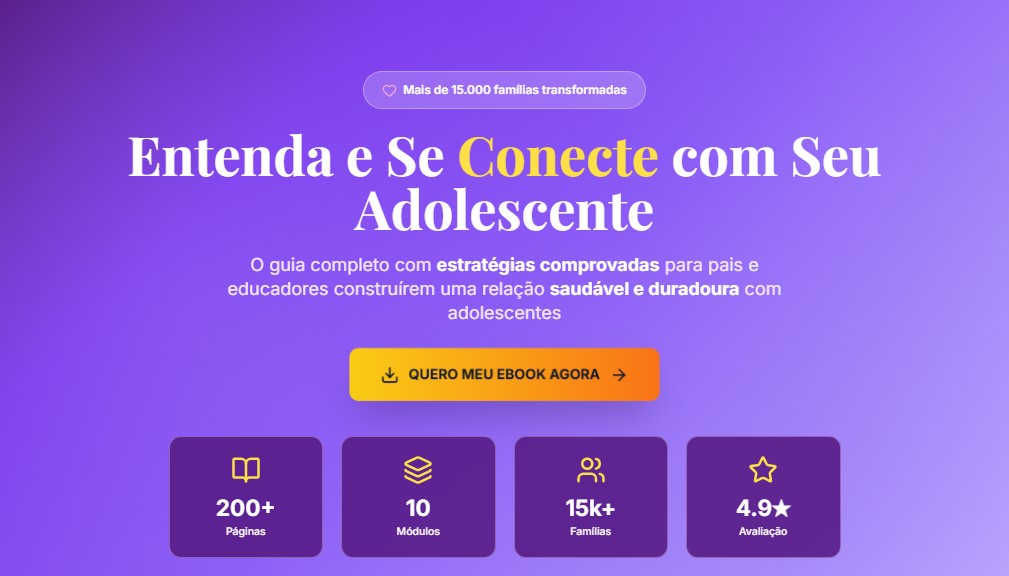 Página de Venda Adolescente