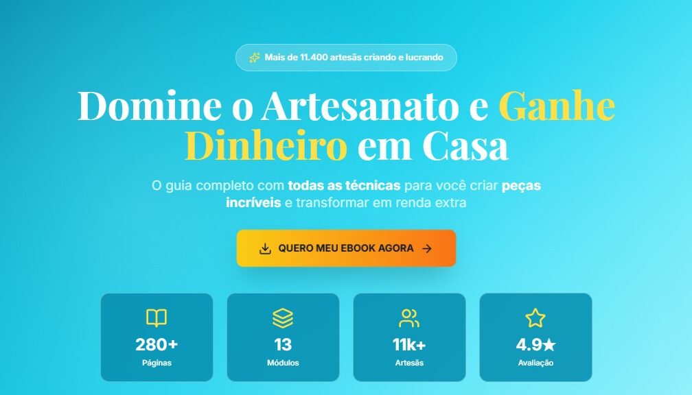 Página de Venda Artesanato