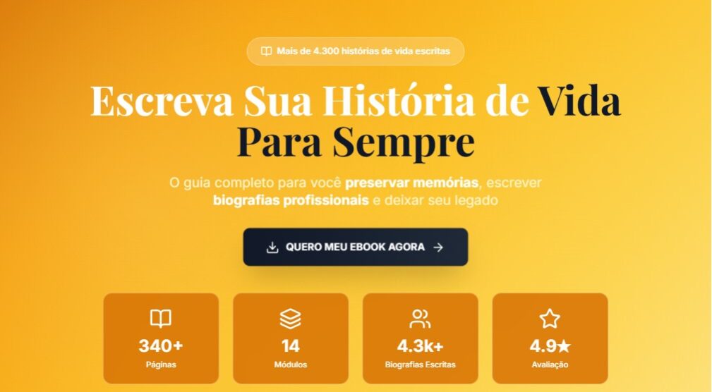 Página de Venda Biografias